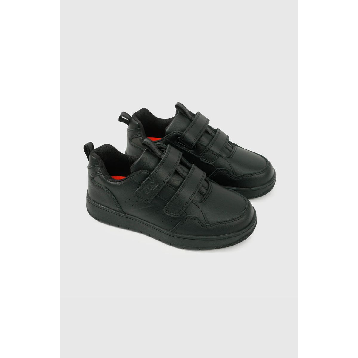 COLLOKY - Zapatilla Escolar Negra con Velcro Unisex Junior