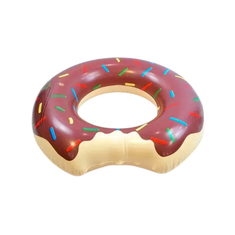 GENERICO - Flotador Dona Donuts Chocolate 70 Cm Inflable Salvavidas