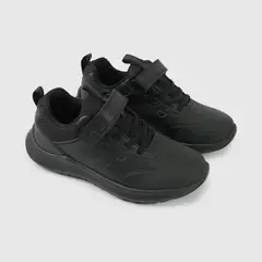 COLLOKY - Zapatilla Escolar Negra Unisex con Velcro Junior