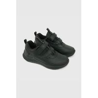 Zapatilla Escolar Negra con Velcro Unisex diseño moderno