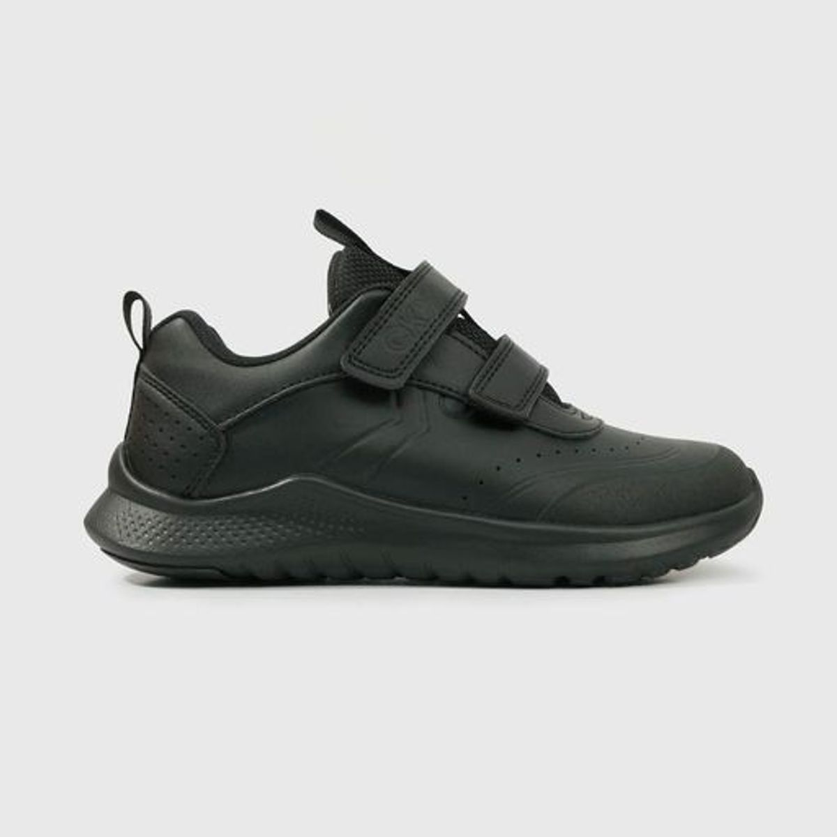 COLLOKY - Zapatilla Escolar Negra con Velcro Unisex diseño moderno