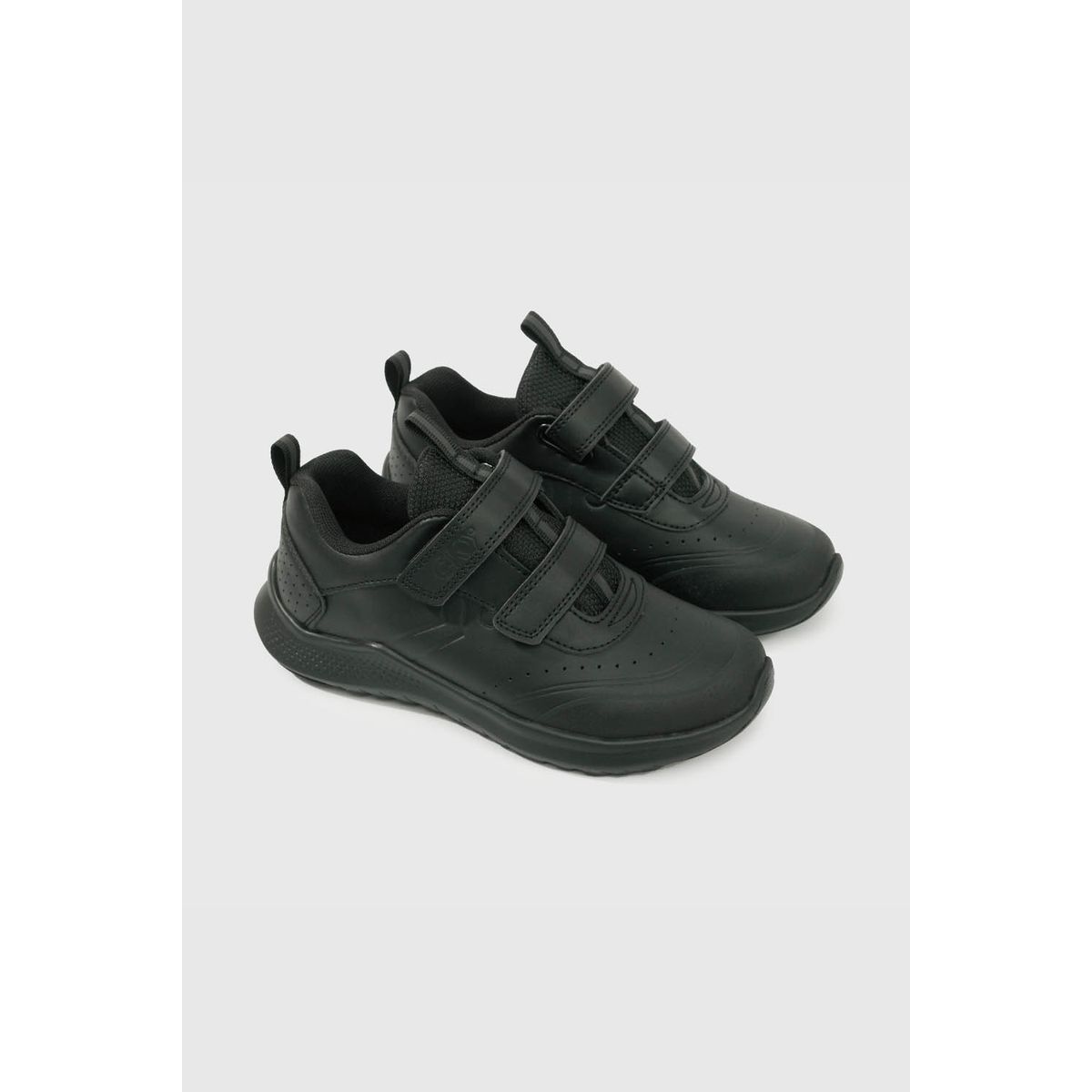 COLLOKY - Zapatilla Escolar Negra con Velcro Unisex diseño moderno