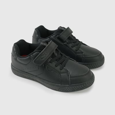 Imagen 1 del producto Zapatilla Escolar Unisex Negra con Velcro