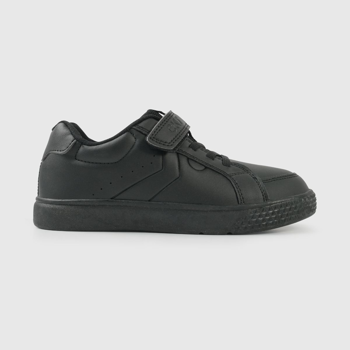 COLLOKY - Zapatilla Escolar Unisex Negra con Velcro