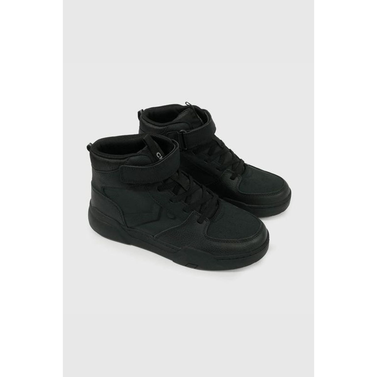 COLLOKY - Zapatilla Escolar Negra Caña Alta Unisex