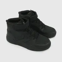 Zapatilla Escolar Negra Caña Alta Unisex