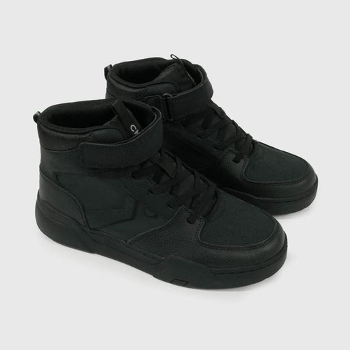COLLOKY - Zapatilla Escolar Negra Caña Alta Unisex