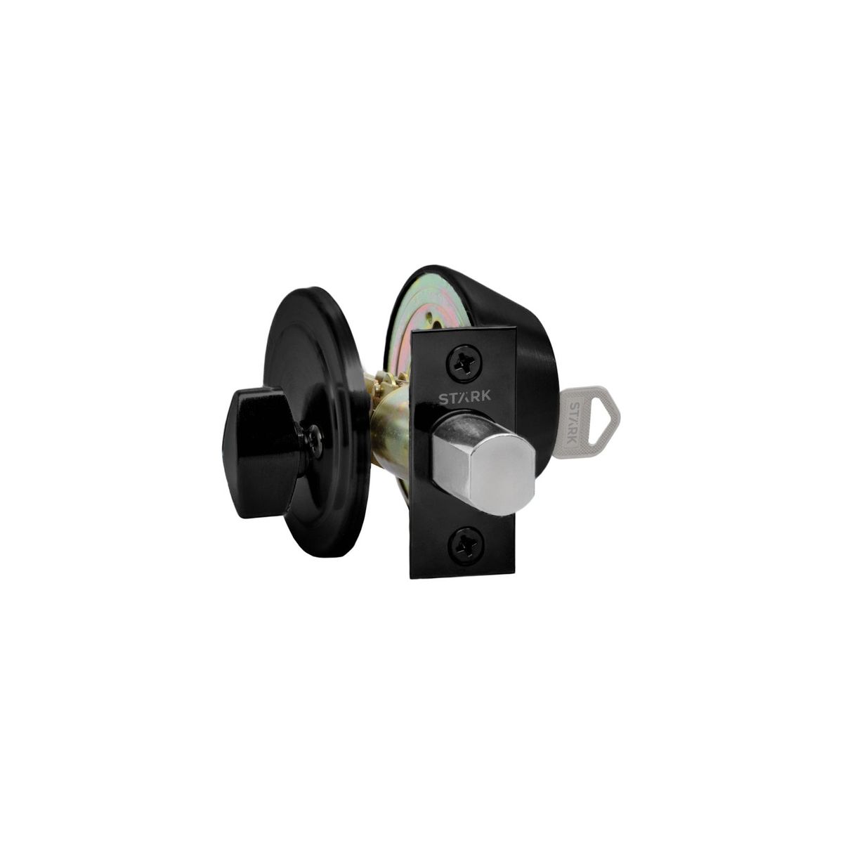 GENERICO - Cerrojo de seguridad cilindro ext y seg int Negro mate Stärk Design