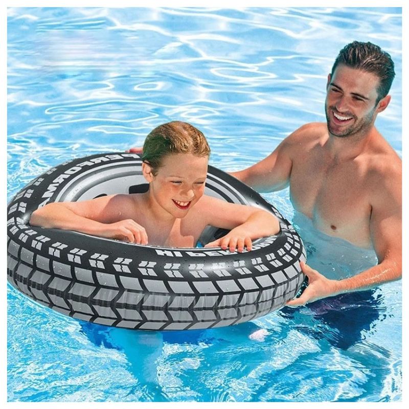 GENERICO - Flotador Playa Piscina Diseño Neumatico 60 Cm Inflable