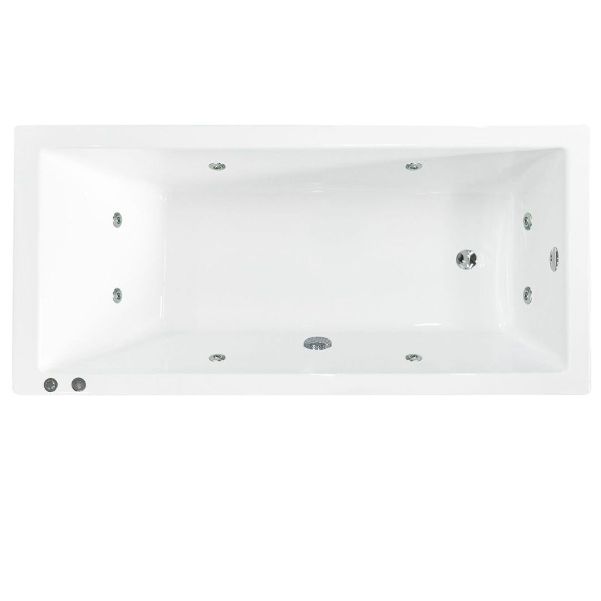 BUCK Y BUCK - Tina de Hidromasaje (185x92x48cm) 8 Inyectores, Motor Derecha