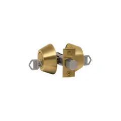 GENERICO - Cerrojo de seguridad cilindro ext e interi Bronce pulido Stärk Design