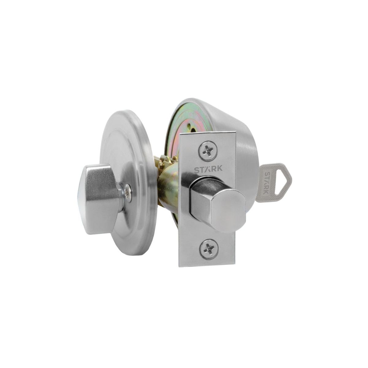 GENERICO - Cerrojo de seguridad cilindro ext y seguro int Acero inox Stärk Design