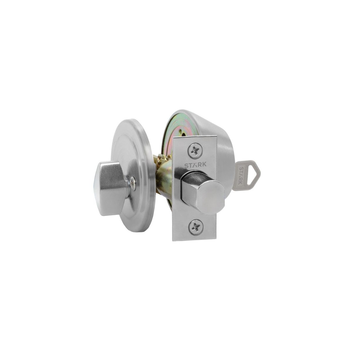 GENERICO - Cerrojo de seguridad cilindro ext y seguro int Acero inox Stärk Design