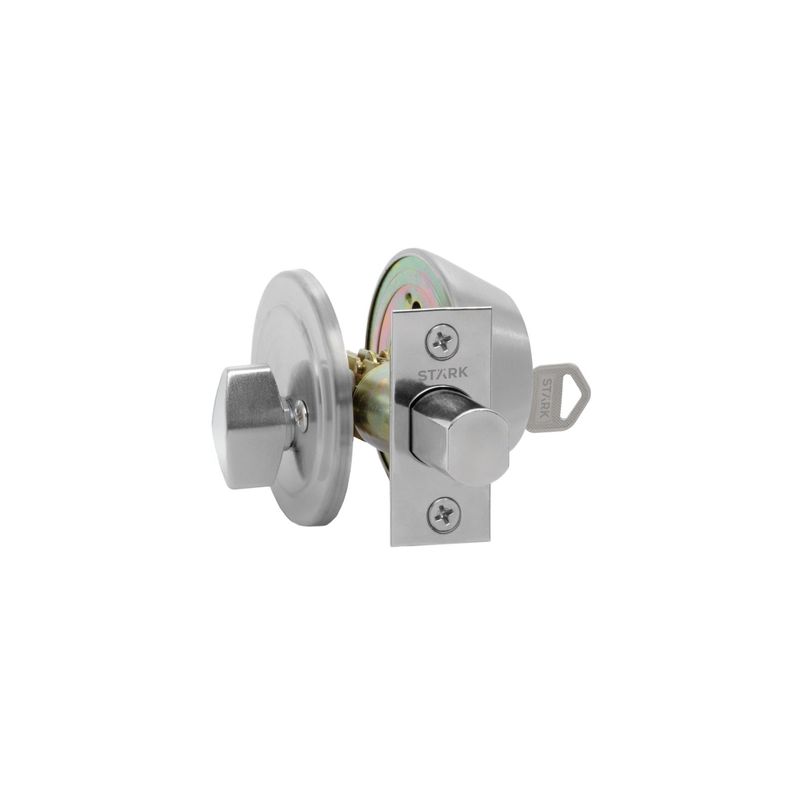 GENERICO - Cerrojo de seguridad cilindro ext y seguro int Acero inox Stärk Design