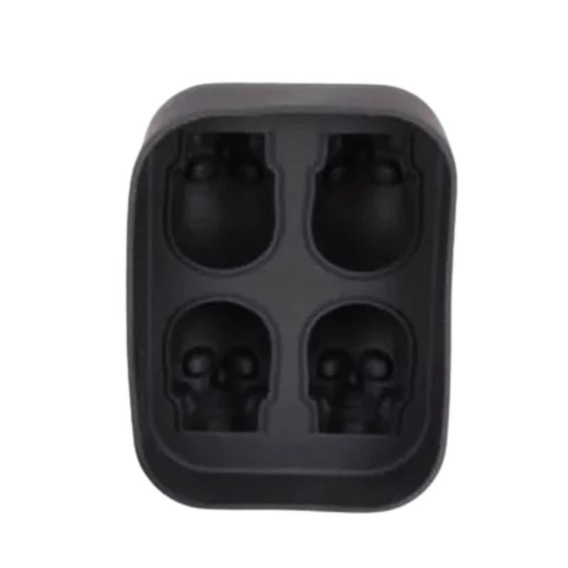 GENERICO - Molde Siilicona Flexible Para Hielo Con Forma De Calavera