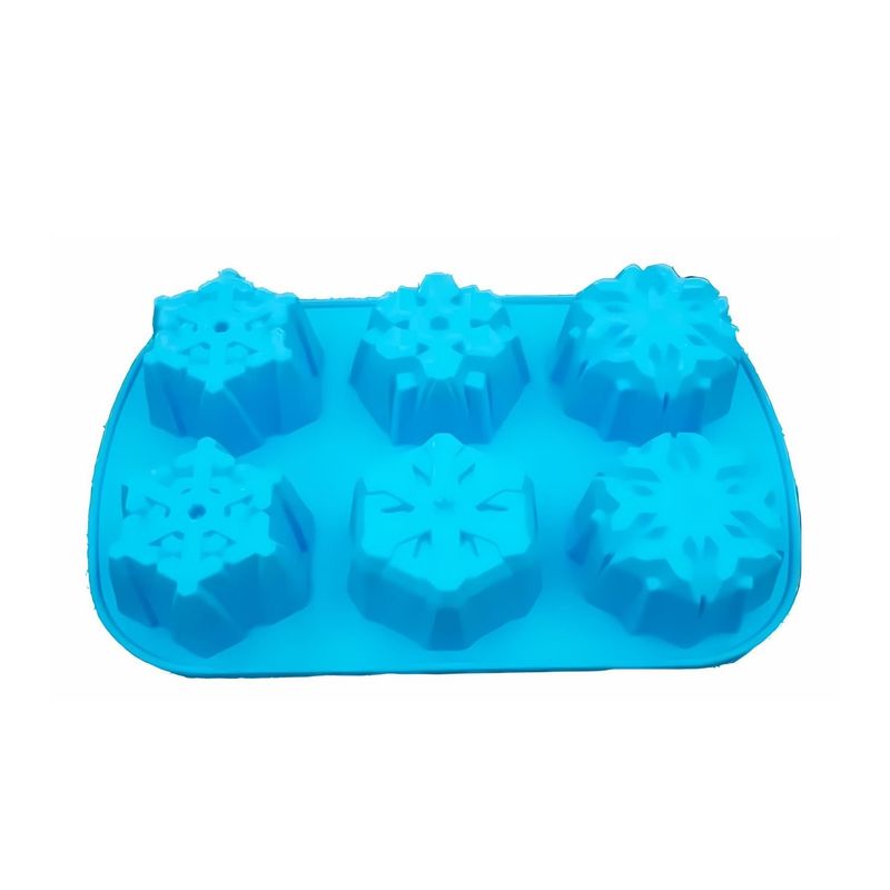 GENERICO - Molde De Silicona Forma Para Queque Con Forma Copo De Nieve