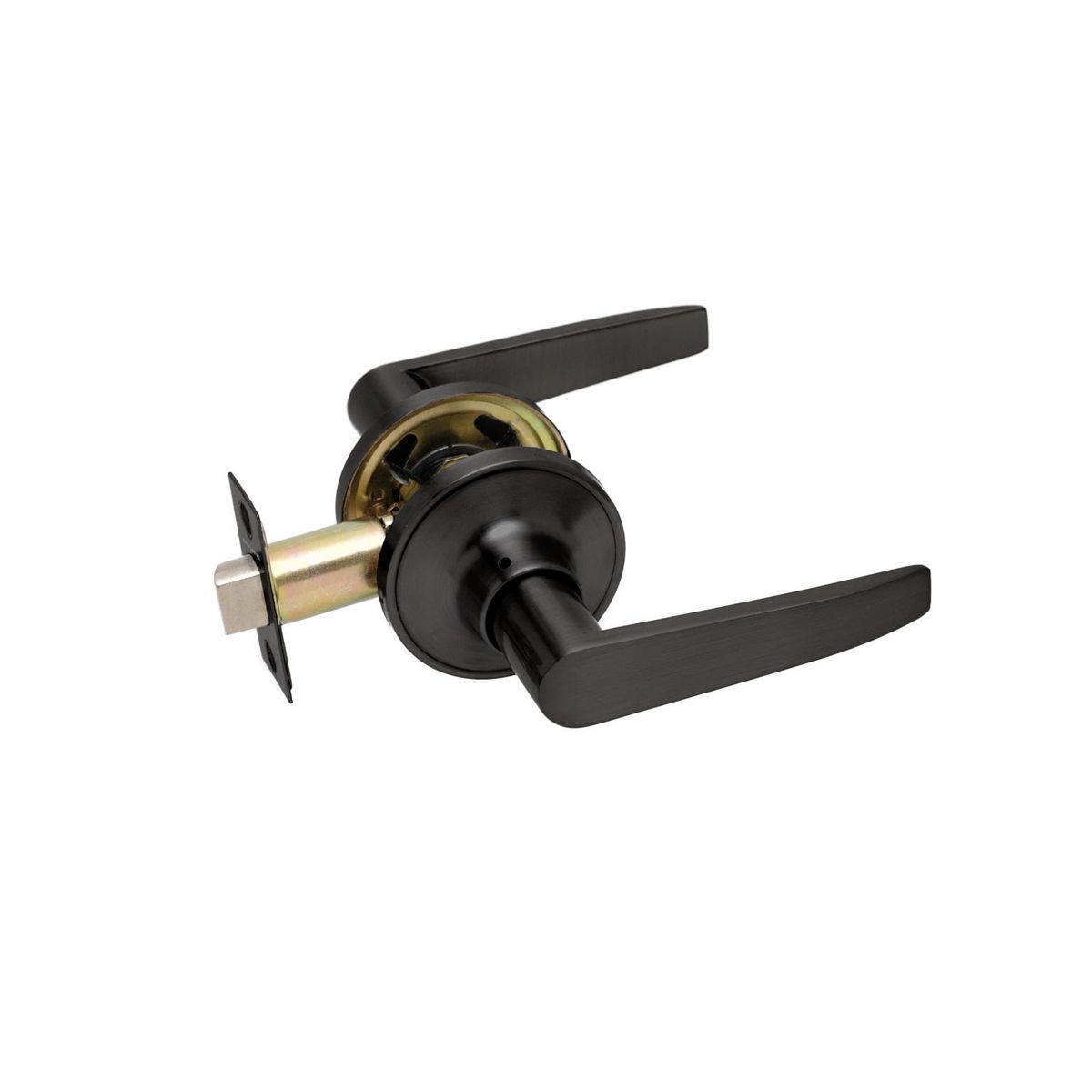 GENERICO - Cerradura tubular con manilla Simple paso Negro mate Stärk Design