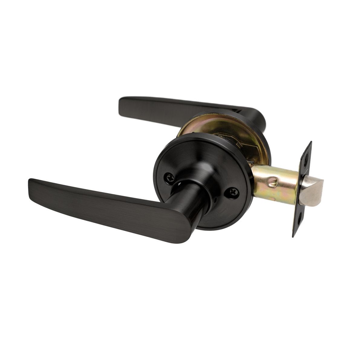 GENERICO - Cerradura tubular con manilla Simple paso Negro mate Stärk Design