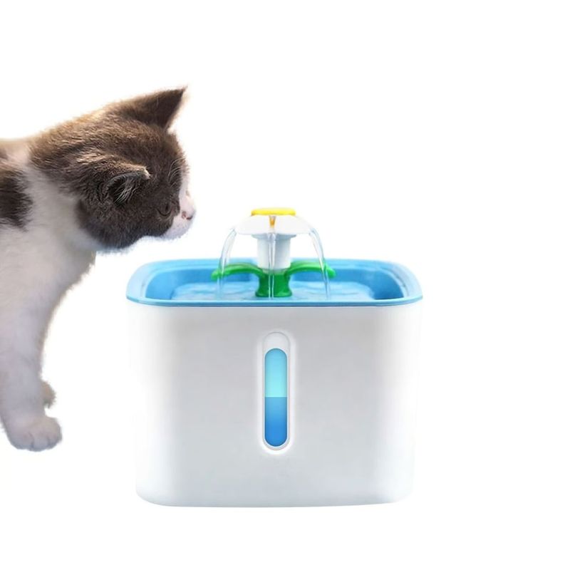 GENERICO - Fuente Dispensador Agua Eléctrico Bebedero Mascotas Cuadrado