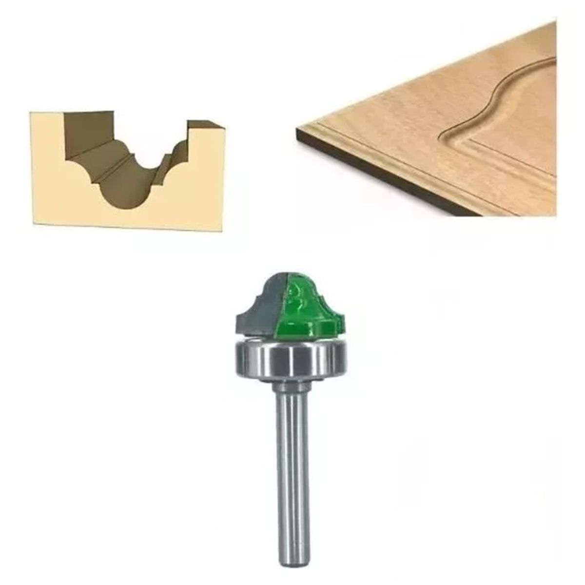 GENERICO - Fresa Madera Moldura Tablero Toma ¼ x 22.2 mm