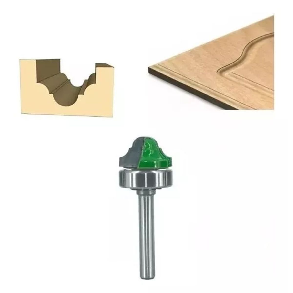 GENERICO - Fresa Madera Moldura Tablero Toma ¼ x 22.2 mm