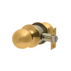 GENERICO - Cerradura de pomo cilíndrica simple paso Bronce pulido Stärk Design