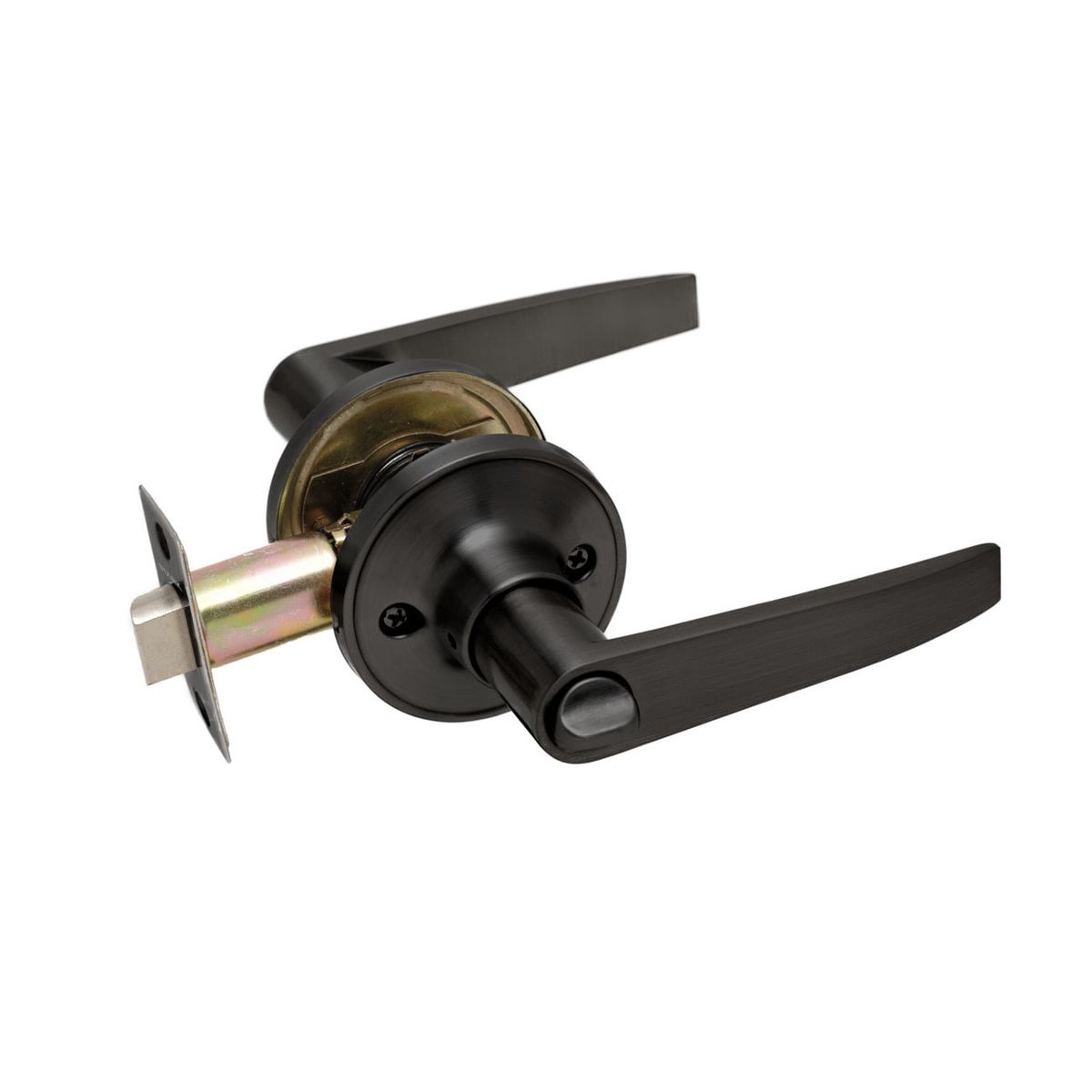 GENERICO - Cerradura tubular con manilla Baño - Dormitori Negro mate Stärk Design