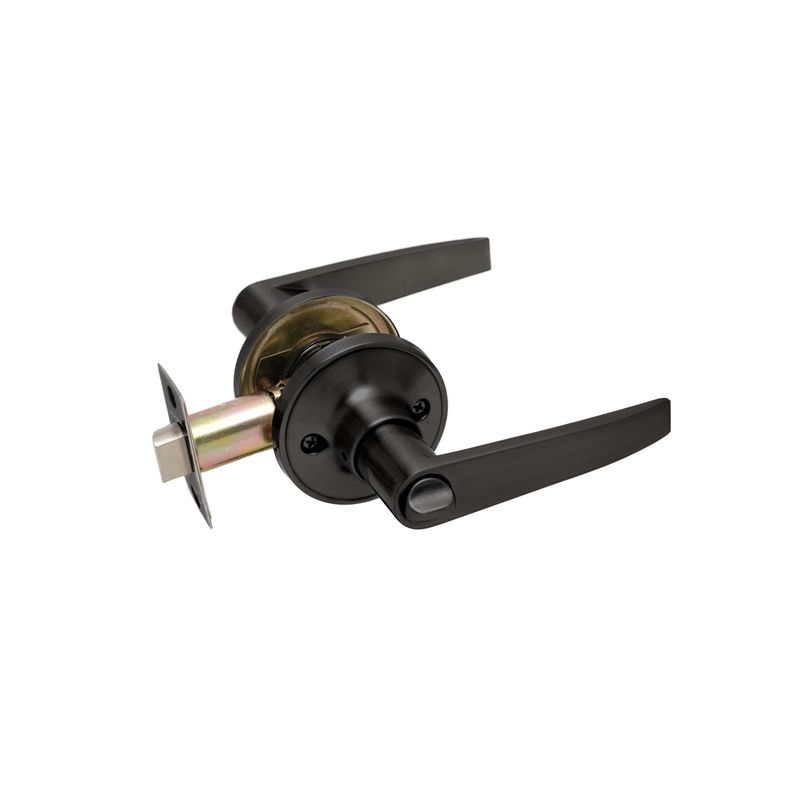 GENERICO - Cerradura tubular con manilla Baño - Dormitori Negro mate Stärk Design