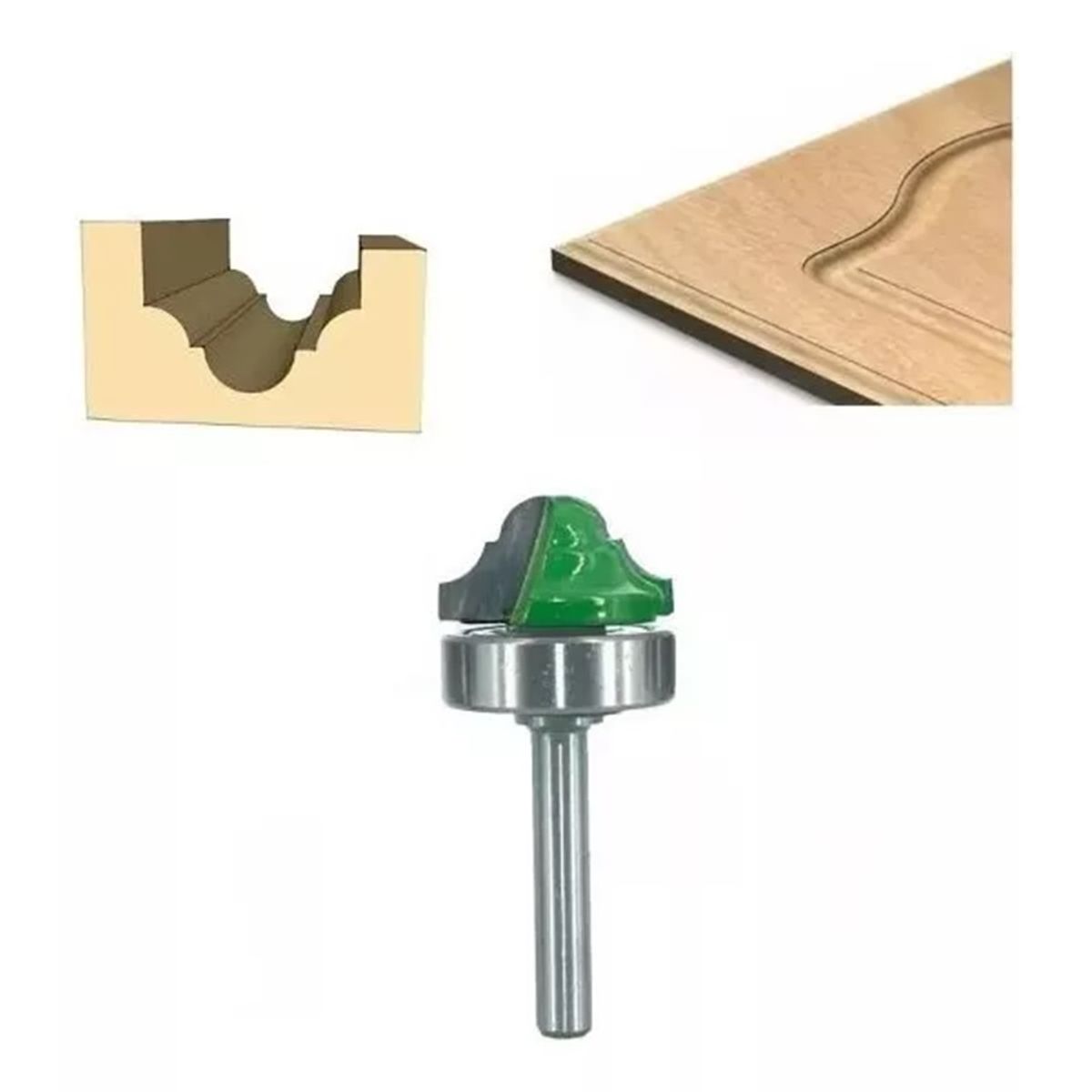 GENERICO - Fresa Madera Moldura Tablero Toma ¼ x 26 mm