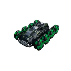 GENERICO - Auto RC control remoto gestual 8 ruedas transformable Verde