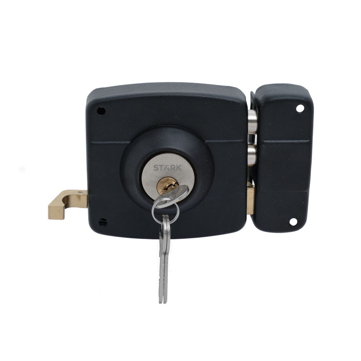 GENERICO - Cerradura de sobreponer mecánica puerta abatir metal madera Stärk De