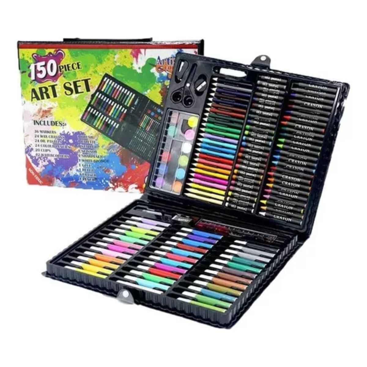GENERICO - Set 150 Piezas Arte Dibujo Pintura ear Creativo Niños