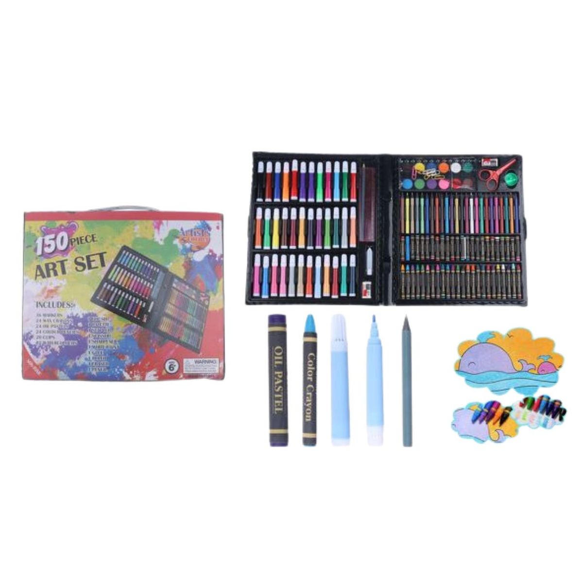 GENERICO - Set 150 Piezas Arte Dibujo Pintura ear Creativo Niños
