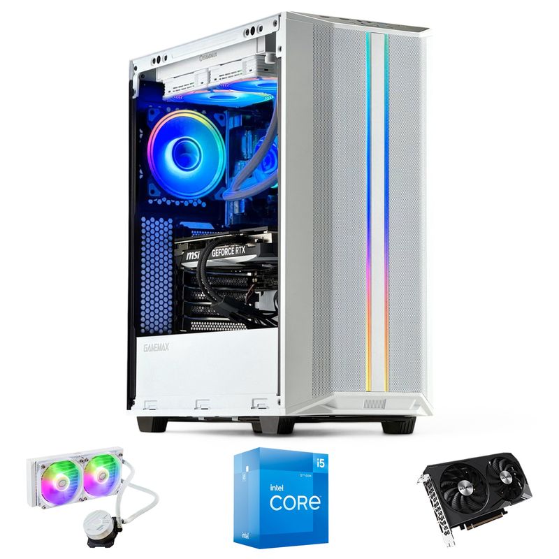 HYPERPC - PC GAMER Blanco INTEL CORE i5 12400 32gb DDR5 1Tb RTX 4060 WiFi