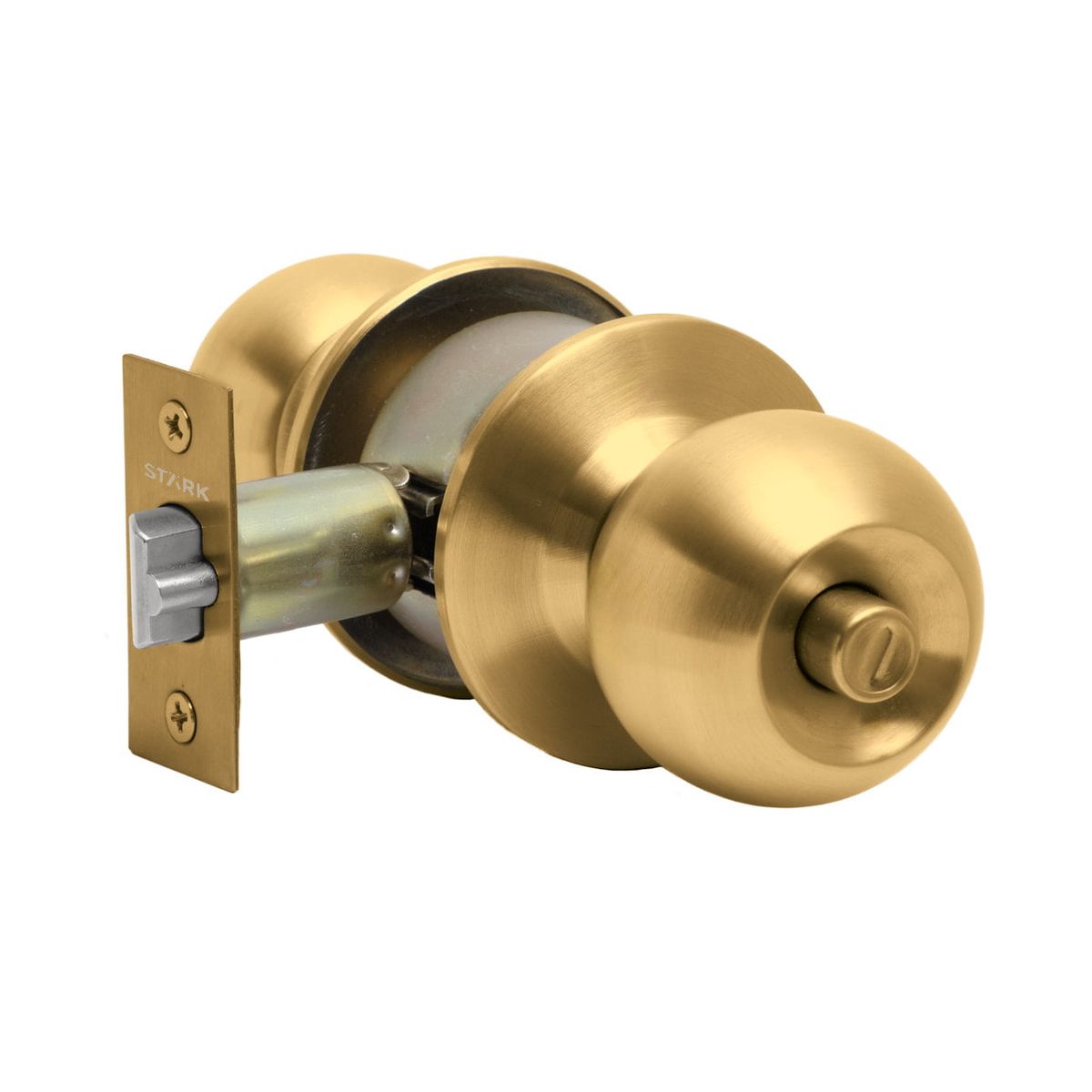 GENERICO - Cerradura de pomo cilíndrica Of -Dormitorio Bronce pulido Stärk Design