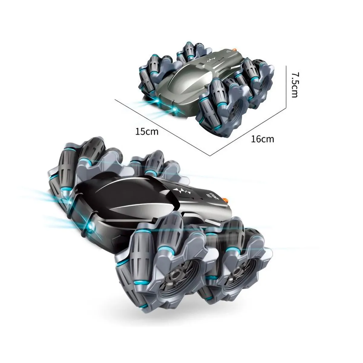 GENERICO - AUTO RC CONTROL REMOTO Y GESTOS STUNT ELF NEGRO