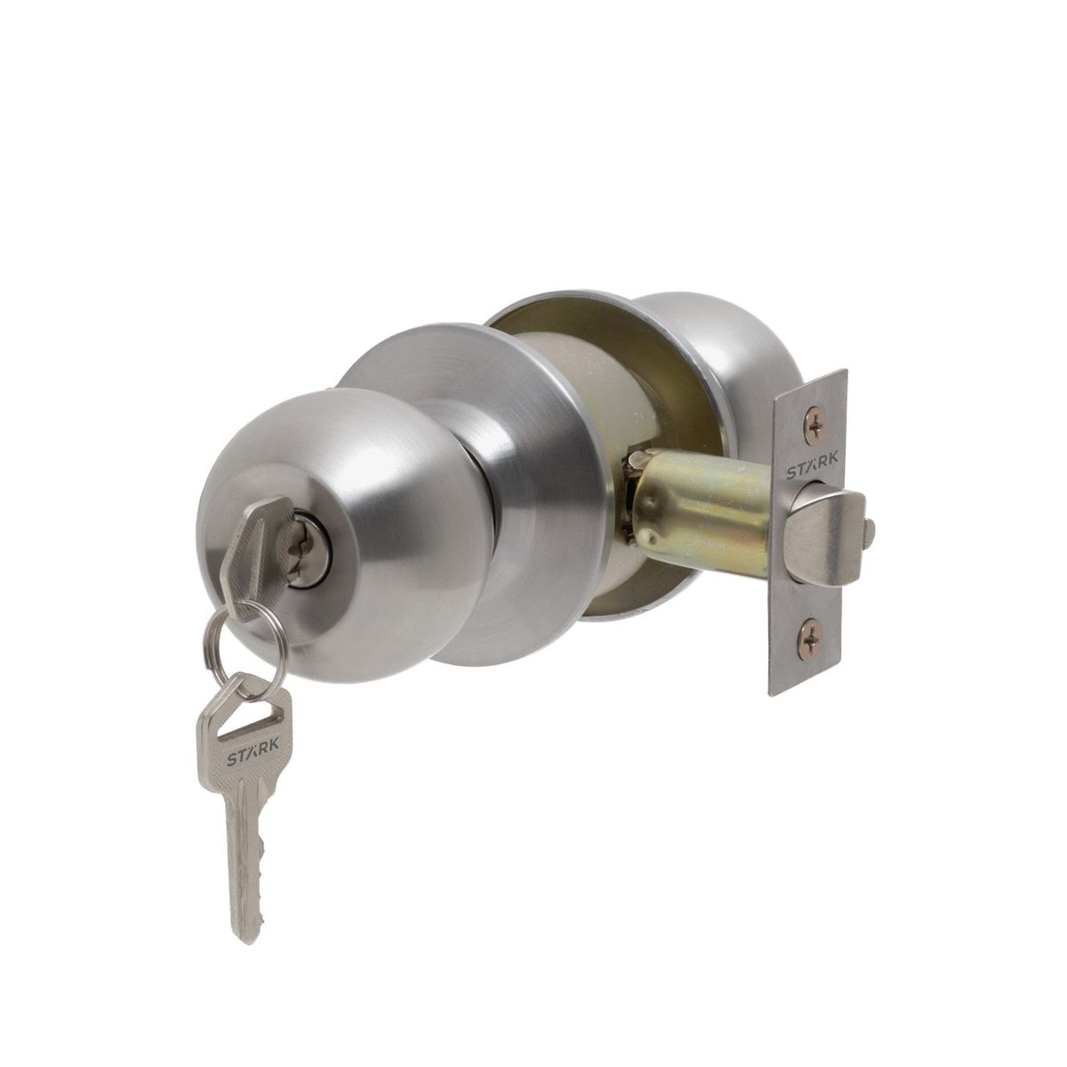GENERICO - Cerradura de pomo cilíndrica Of -Dormitorio Acero inox Stärk Design