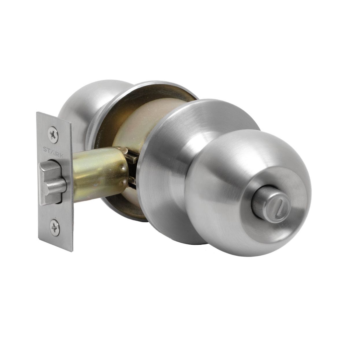 GENERICO - Cerradura de pomo cilíndrica Of -Dormitorio Acero inox Stärk Design