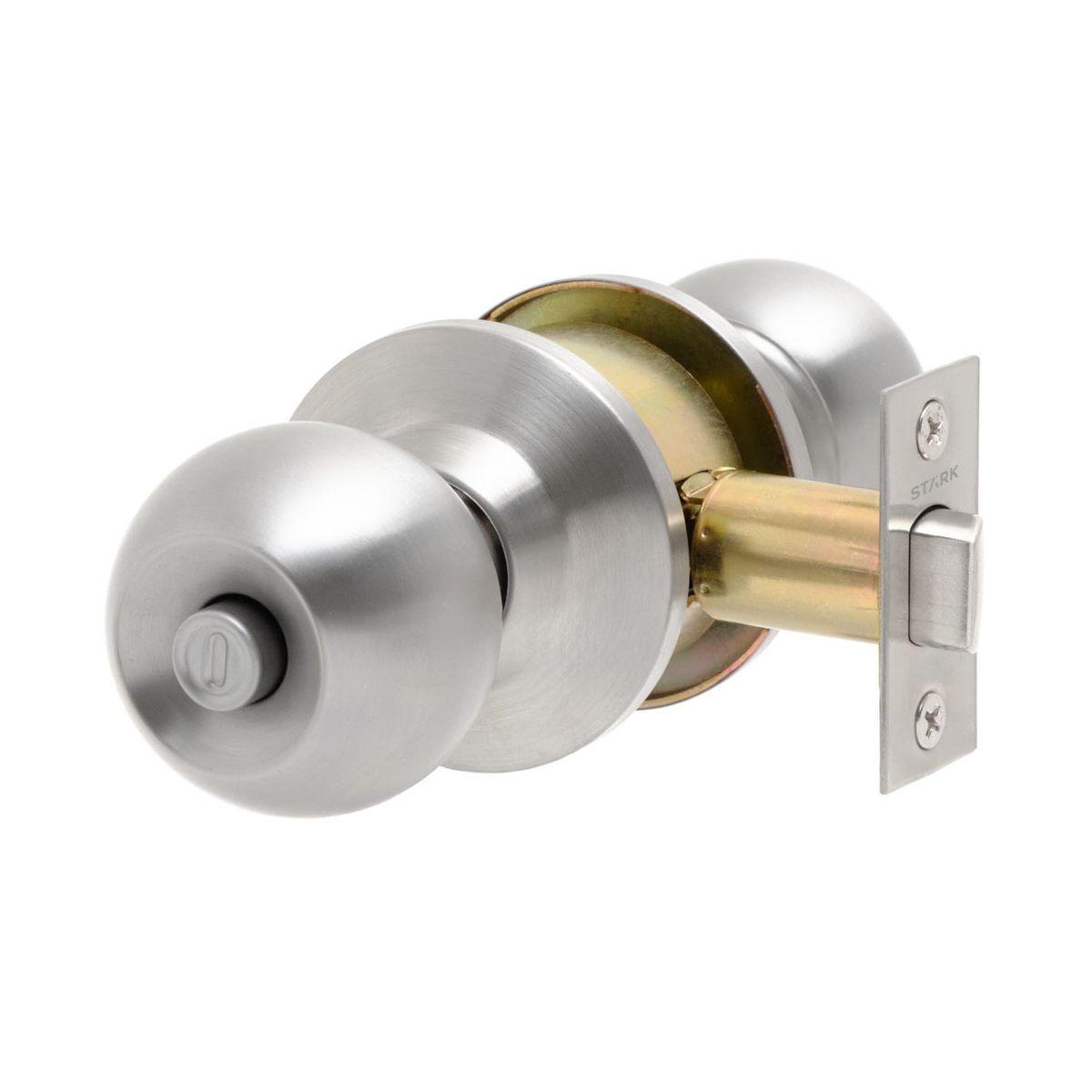 GENERICO - Cerradura de pomo cilíndrica Baño - Dormitorio Acero inox Stärk Design