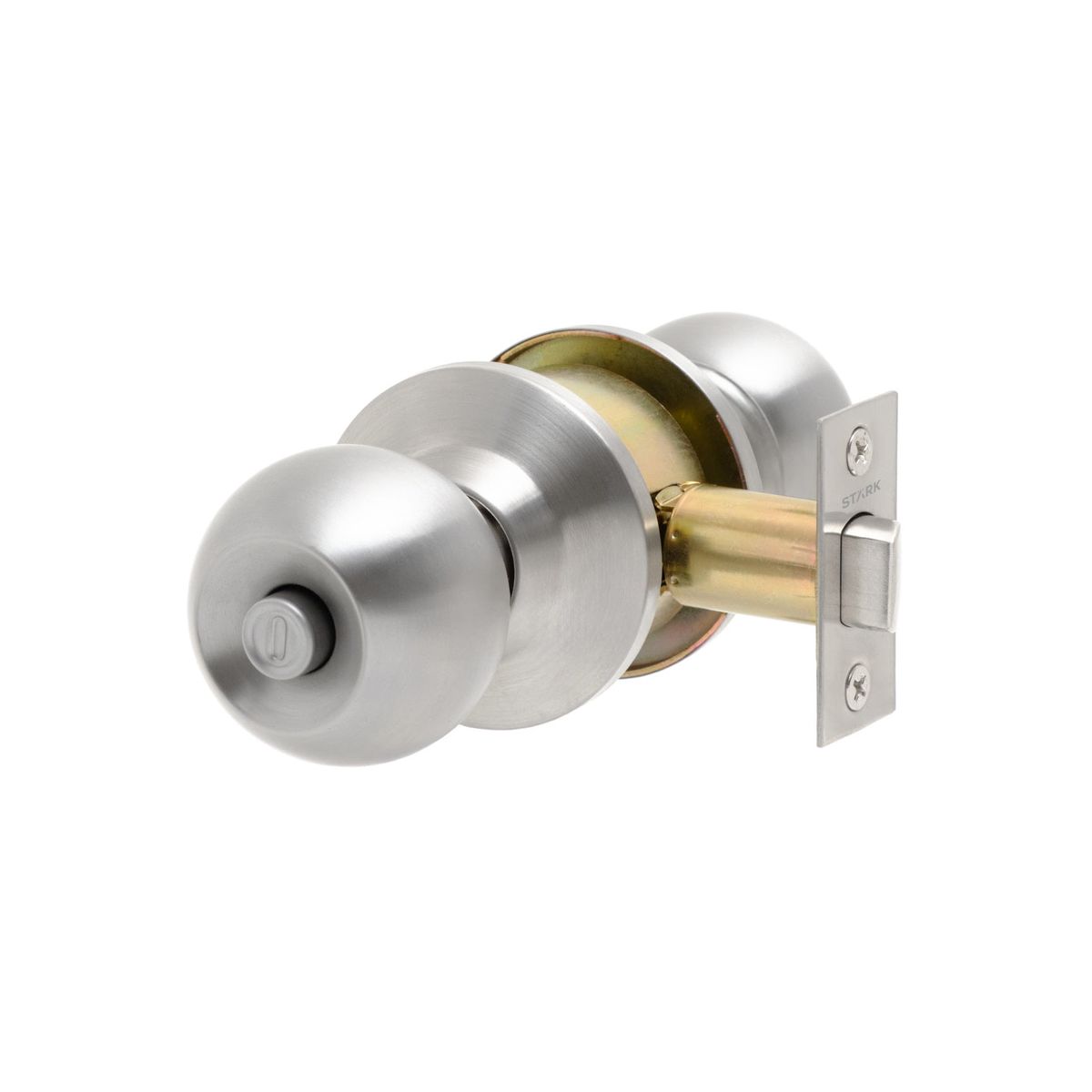 GENERICO - Cerradura de pomo cilíndrica Baño - Dormitorio Acero inox Stärk Design