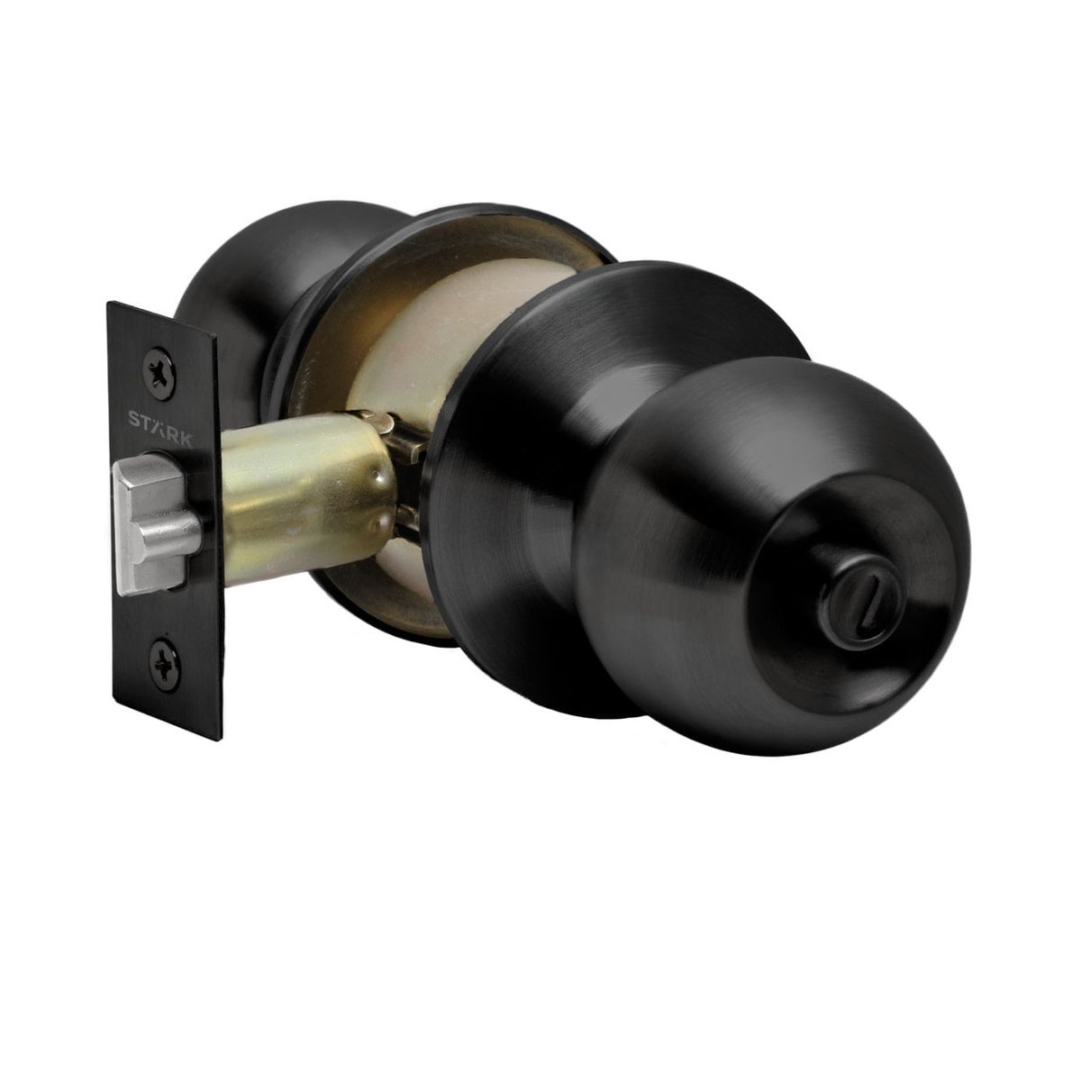 GENERICO - Cerradura de pomo cilíndrica Oficina -Dormitorio Negro Stärk Design
