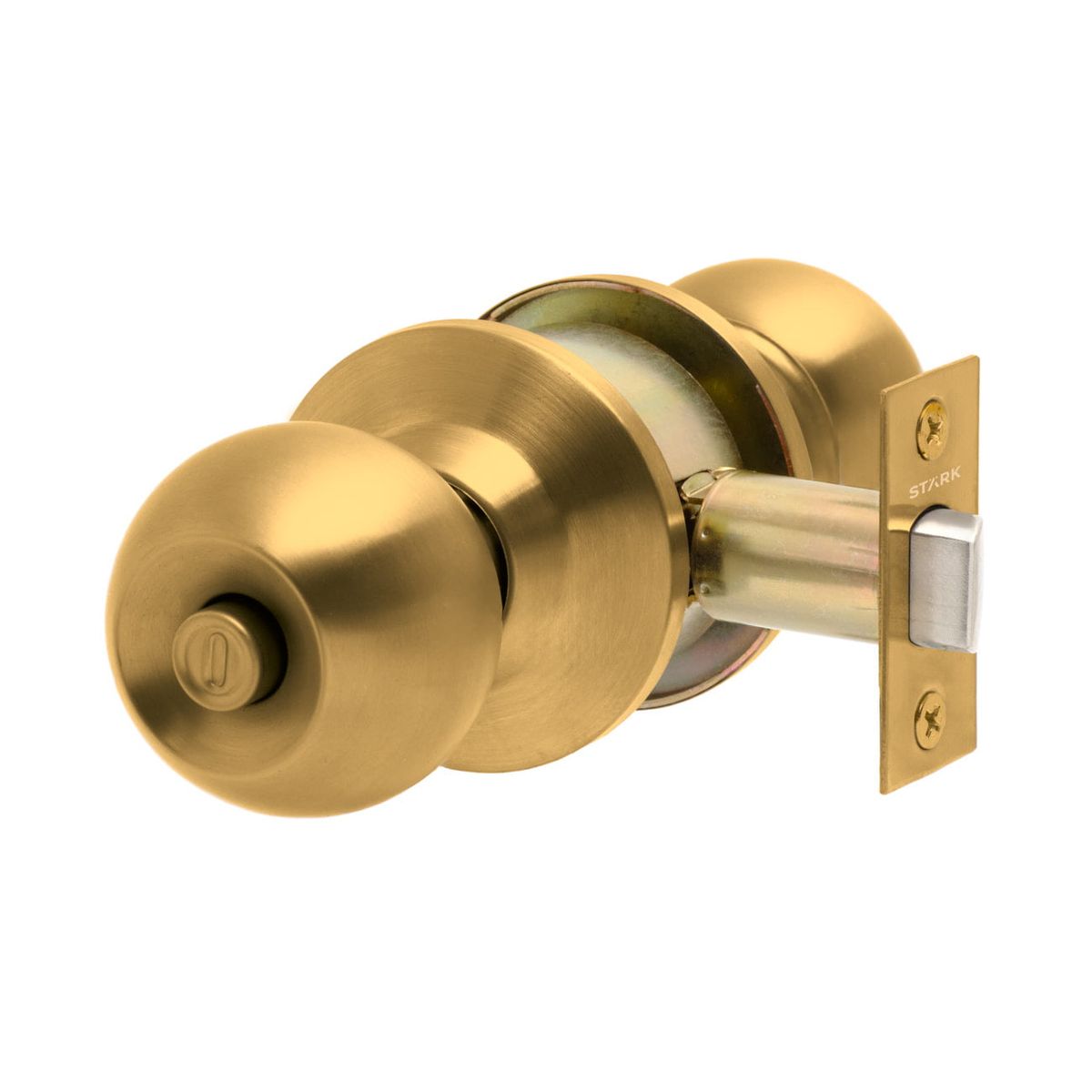 GENERICO - Cerradura de pomo cilíndrica Baño - Dormitorio Bronce Stärk Design