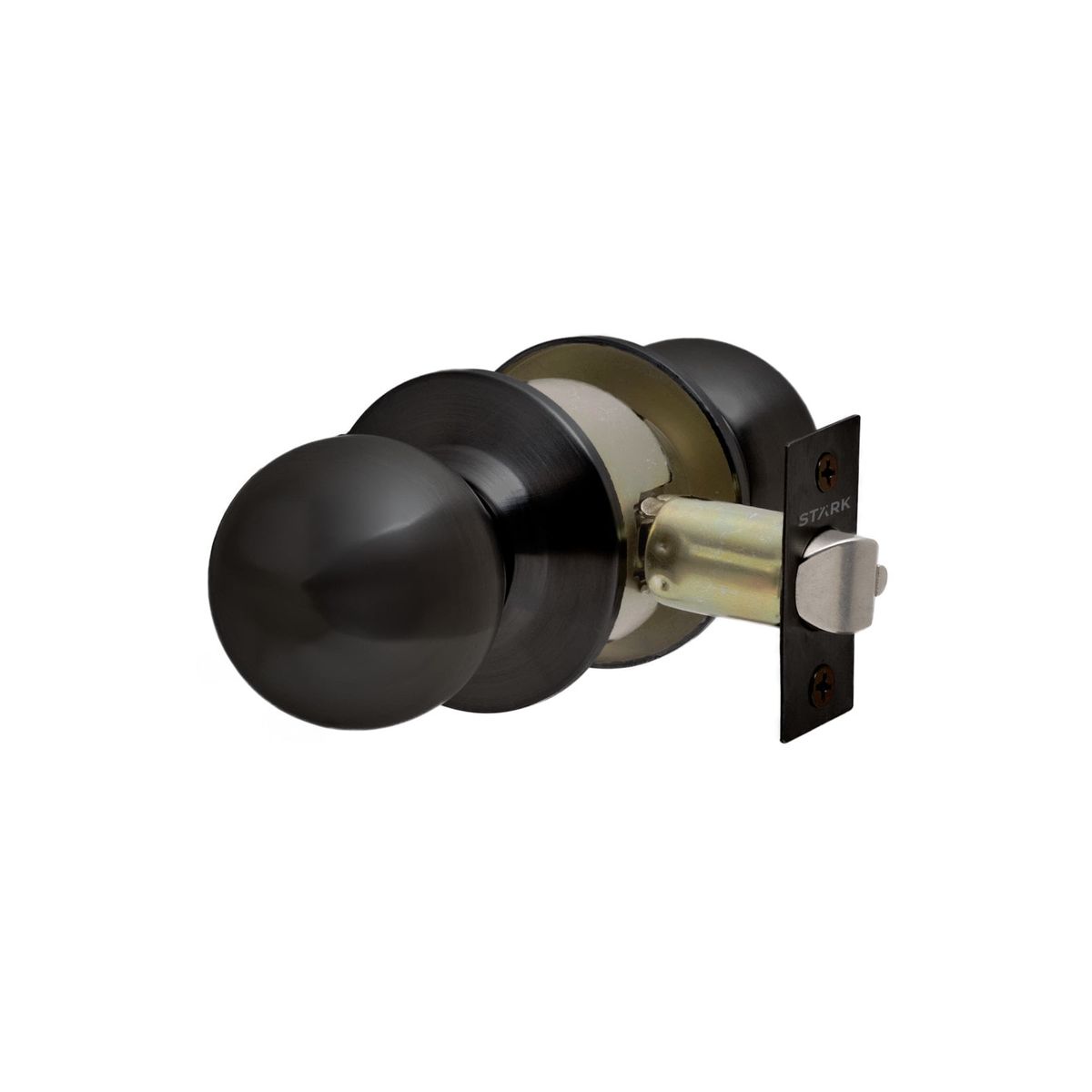 GENERICO - Cerradura de pomo cilíndrica simple paso Negro mate Stärk Design