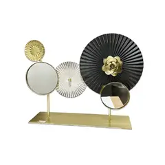 GENERICO - Figura Metal Circulos con Base