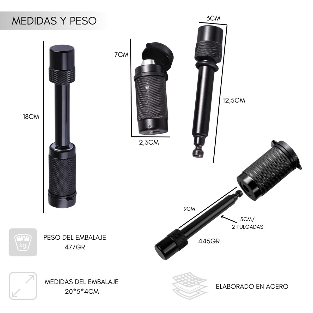 GENERICO - Pasador Para Enganche Universal Con Llave remolque