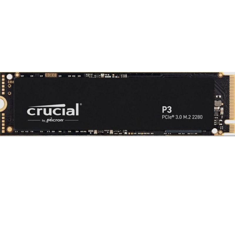 CRUCIAL - SSD M.2 (2280) - 500 GB - Crucial P3 - NVMe PCIe 3.0 x4 (CT500P3SSD8)
