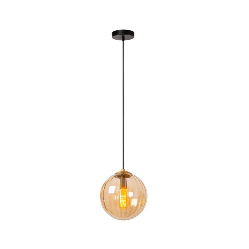 BOSCO - LAMPARA COLGANTE MONSARAZ AMBAR 1xE27 Ø25CM