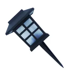 OEM - Estaca LED Solar PVC x 6 PCS Tipo Farol Medida 39cm Ideal Jardín