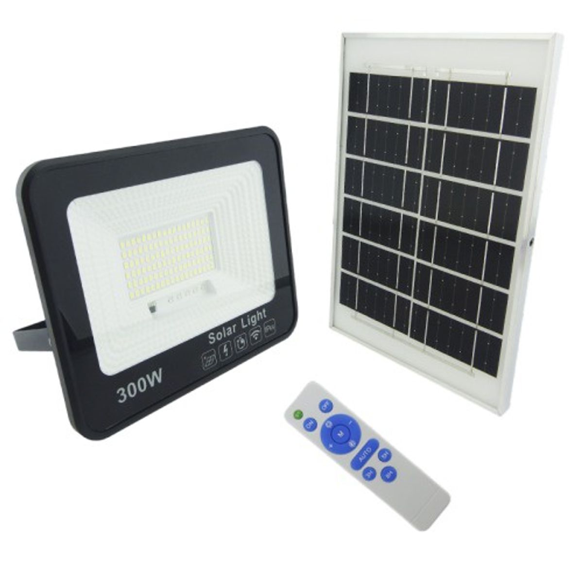 OEM - Proyector Solar LED 300W con Panel Solar PVC 108 LED