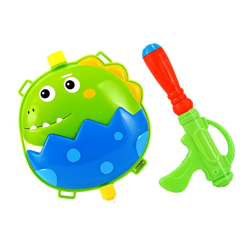 GENERICO - Mochila Cocodrilo Verano Pistola Lanza Agua Litros Niños Juego